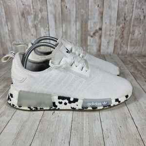Adidas NMD R1 Speckled White Running Shoes Casual‎ Sneakers H03961 Size 7